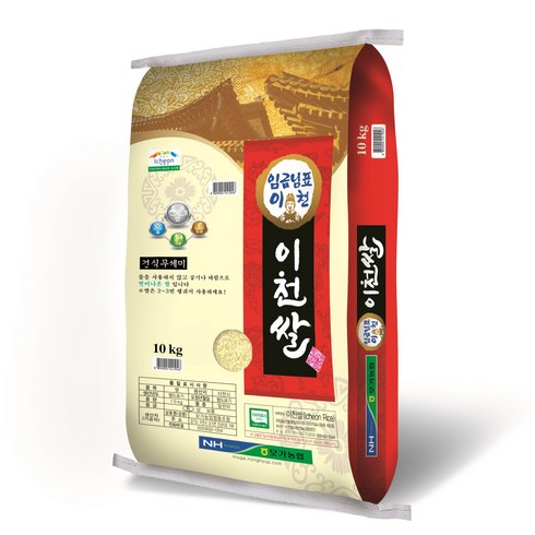 2023년 가성비 최고 쌀10kg - 모가농협 씻어나온 임금님표 이천쌀, 10kg(특등급), 1개