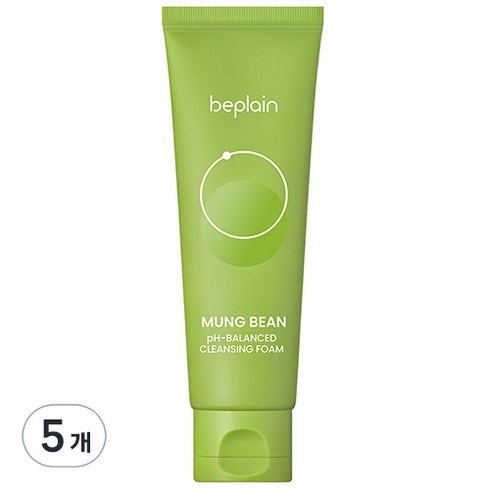 비플레인 녹두 약산성 클렌징폼, 80ml, 5개