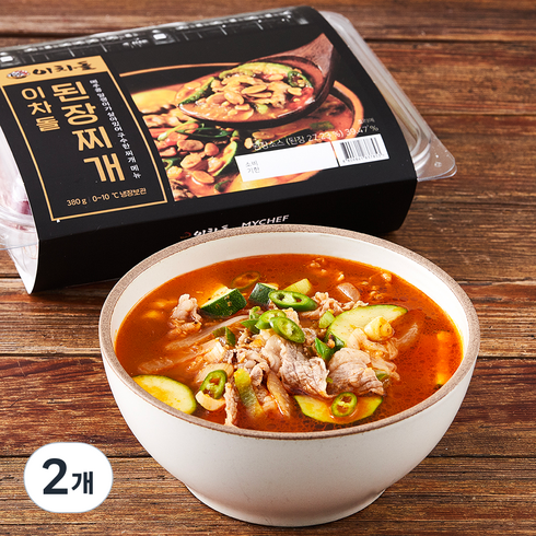 마이셰프 이차돌 된장찌개, 380g, 2개