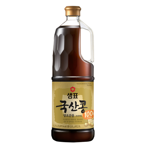 국산콩간장 - 샘표 국산콩 양조간장 프리미엄, 1.7L, 1개