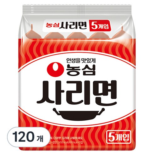 농심 사리면, 120개