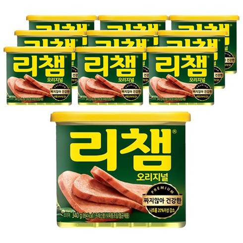 2023년 가성비 최고 스팸 - 리챔 오리지널 햄통조림, 340g, 10개