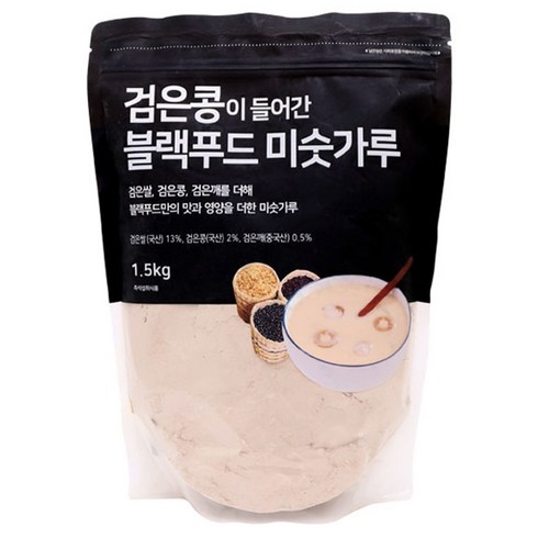 검은콩미숫가루 - 태광선식 검은콩이 들어간 블랙푸드 미숫가루, 1.5kg, 1개