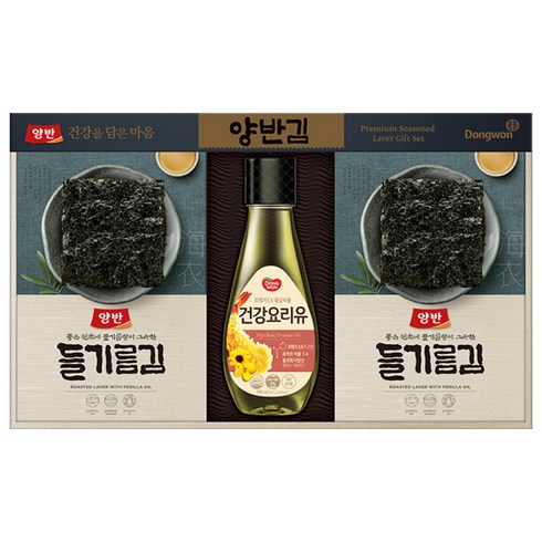 양반 김 혼합 선물세트 3-S호 + 쇼핑백, 1세트