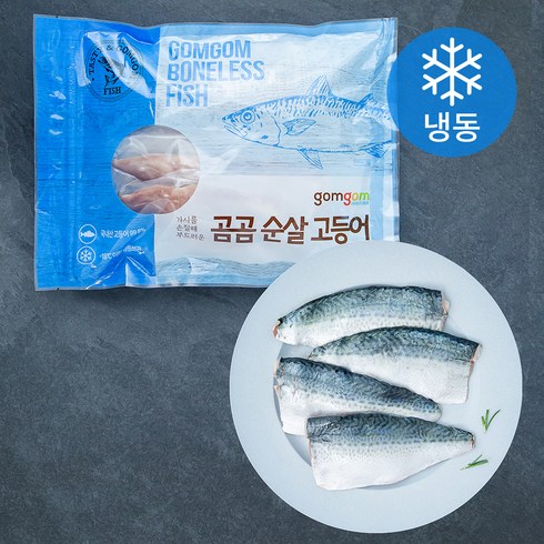 국내산 가시제거 고등어살 필렛 100g 25팩 - 곰곰 순살 고등어, 500g, 1개