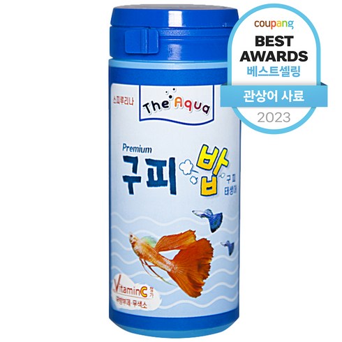 아쿠아플러스 구피 프리미엄밥, 50g, 1개