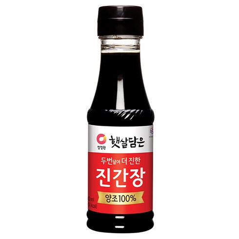 대상 청정원 햇살담은 두번 달여 더 진한 진간장, 200ml, 1개