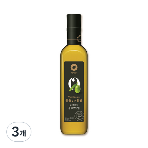 청정원 오히블랑카 올리브오일, 410ml, 3개