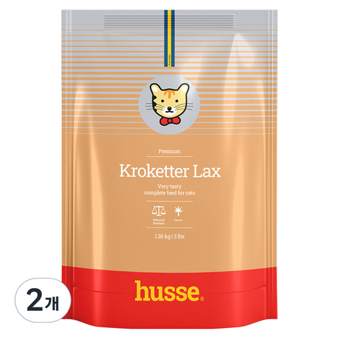 후새 고양이 기호성 크로케터 렉스 건식사료, 연어, 1.36kg, 2개