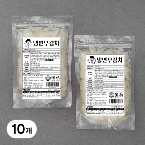 스가홍 냉면 무김치, 800g, 10개