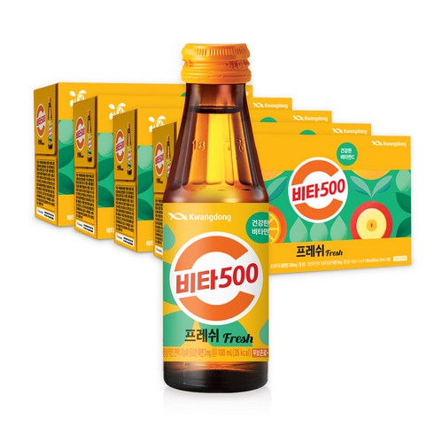 2023년 가성비 최고 비타500 - 광동 비타500 프레시 fresh, 100ml, 50개