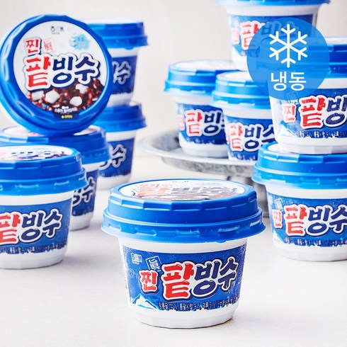 라벨리 팥빙수 - 해태아이스크림 찐 팥빙수 (냉동), 250ml, 12입