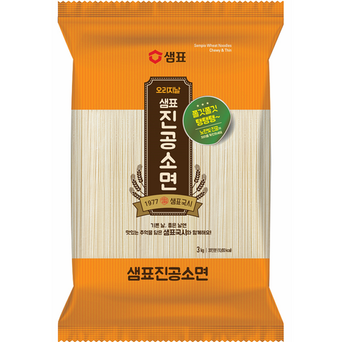 샘표 오리지날 진공소면, 1개, 3kg