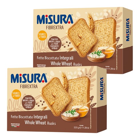 미주라 토스트 비스켓, 320g, 2개