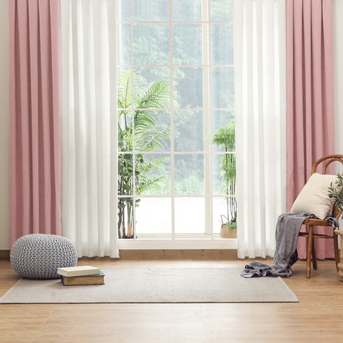 컬러스토리 핀형 솔리드 암막커튼