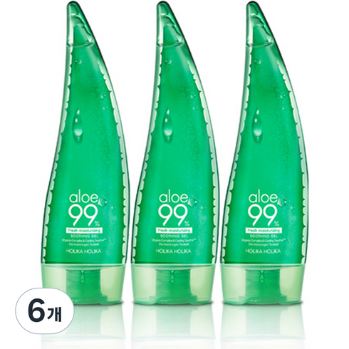 홀리카홀리카 알로에 99% 수딩 젤, 250ml, 6개