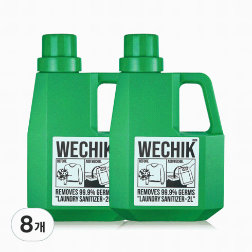  소독 섬유유연제 2L 4개  소독 세정티슈 180매 2개  포켓 소독프레이 3개 - 위칙 소독 섬유유연제, 8개, 2L