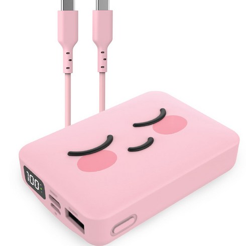 힉스코리아gb-pb10k보조배터리 - 카카오프렌즈 사각 PD 20W 포켓 퀵 보조배터리 10000mAh, WI22-PB10K-01, 어피치