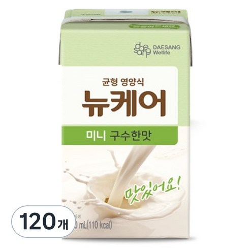 뉴케어 혈압플랜 120팩   체험분 3팩 - 뉴케어 미니 구수한맛 영양식, 150ml, 120개