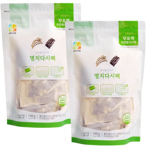 석하 멸치 다시팩 10p, 160g, 2개