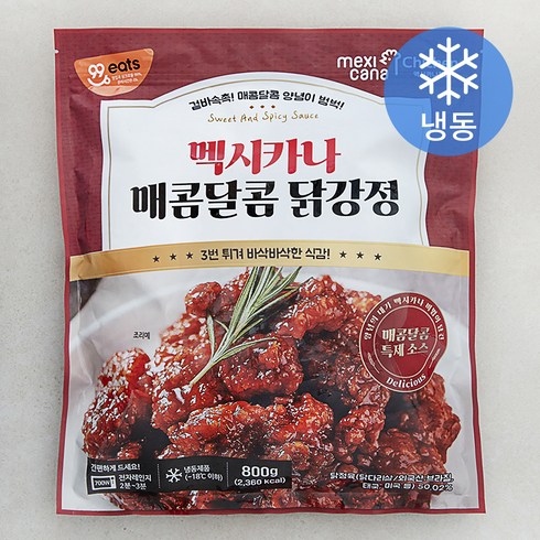 닭강정 - 멕시카나 매콤달콤 닭강정 (냉동), 800g, 1개