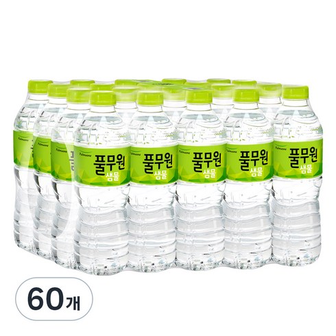 풀무원 생수 - 풀무원샘물 생수, 500ml, 60개