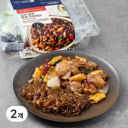 홈스토랑 애슐리 당면 듬뿍 매콤 안동찜닭, 852g, 2개