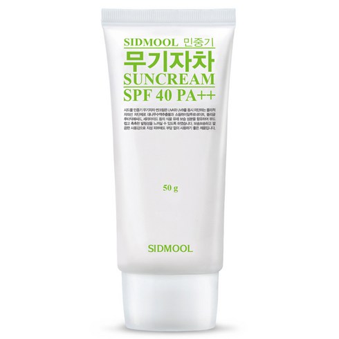 무기자차 - 시드물 민중기 무기자차 썬크림 SPF40 PA++, 50g, 1개