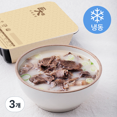 이문설렁탕  500g  8팩 - 거대곰탕 (냉동), 500g, 3개