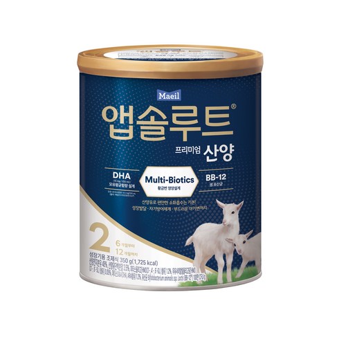 매일산양분유2단계 - 앱솔루트 프리미엄 산양 분유 2단계, 350g, 1개