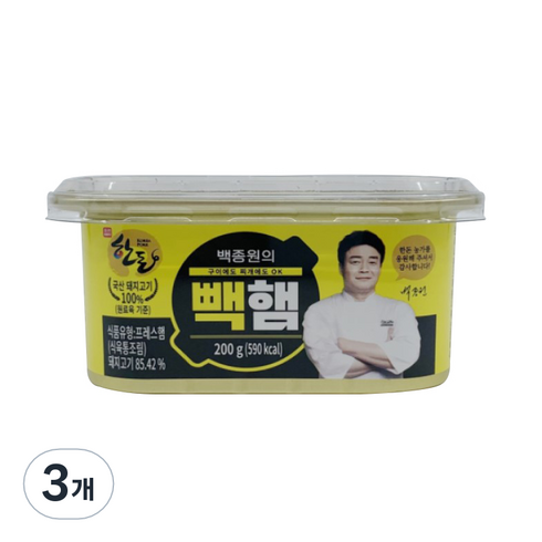 백종원의 빽햄, 200g, 3개