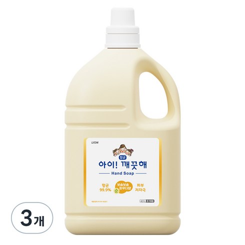 아이깨끗해 핸드솝, 4.5L, 3개