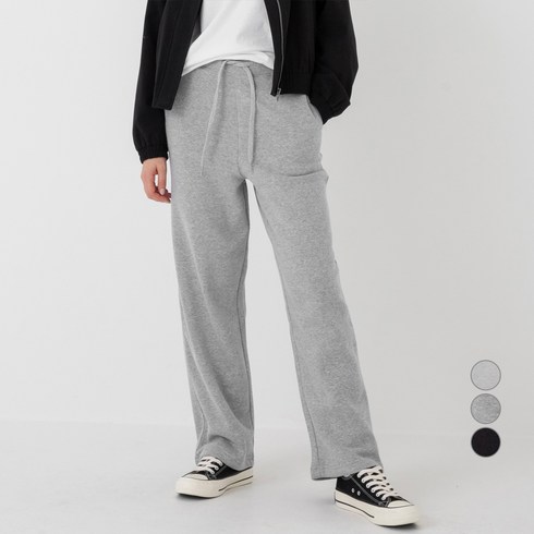 2023년 가성비 최고 기모스웻 - Elle Paris 세미 와이드핏 데일리 기모 스웻팬츠