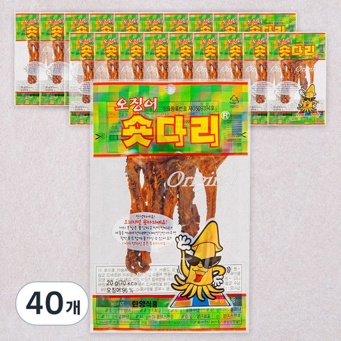 숏다리 - 한양식품 숏다리, 20g, 40개