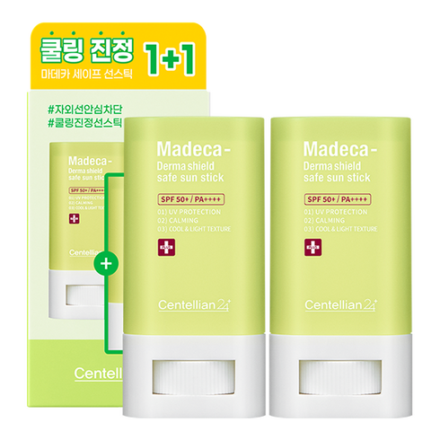 센텔리안24 마데카 더마 쉴드 세이프 선스틱 1 + 1 SPF 50+ PA++++, 40g, 1개