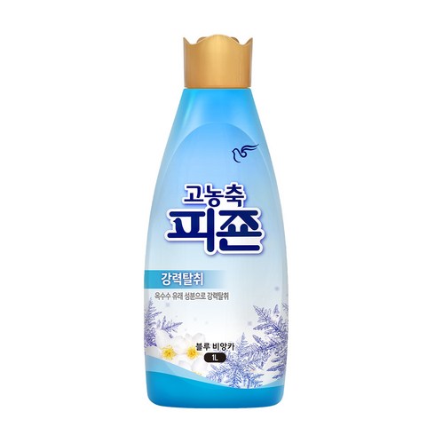 피죤 고농축 강력탈취 섬유유연제 블루비앙카 본품, 1L, 1개