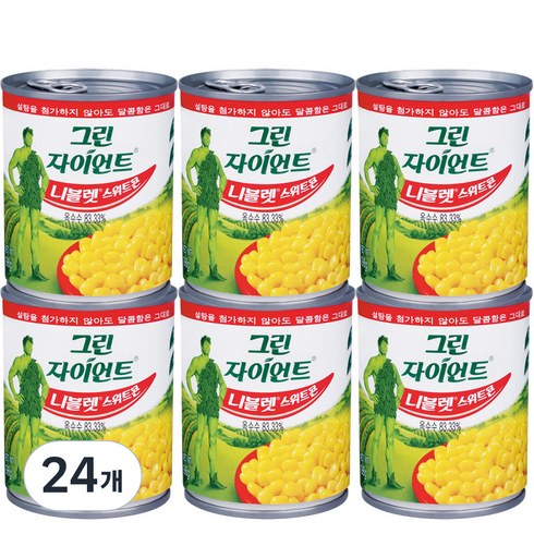 그린자이언트 니블렛 스위트콘, 195g, 24개