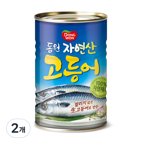 고등어통조림 - 동원 고등어 원터치 통조림, 300g, 2개