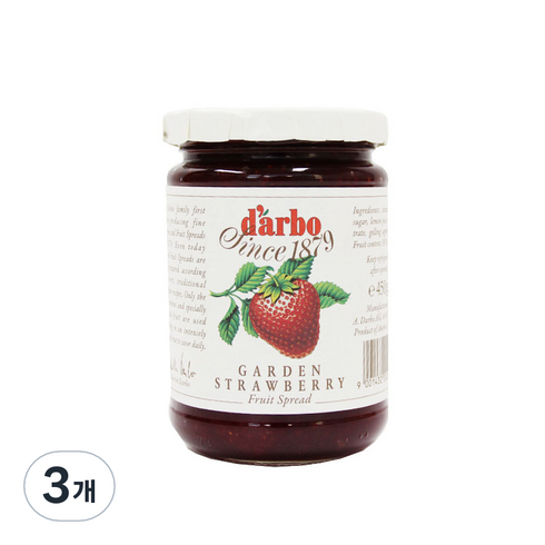 다보 딸기잼, 450g, 3개