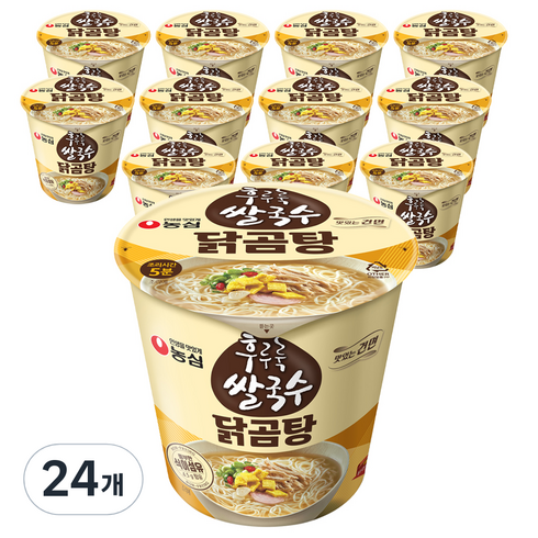 농심 후루룩 쌀국수 닭곰탕, 73g, 24개