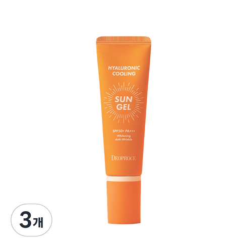 디오프러스 히알루로닉 쿨링 선 젤 SPF50+ PA+++, 50g, 3개