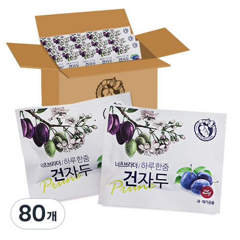 너츠브라더 하루 건자두, 25g, 80개