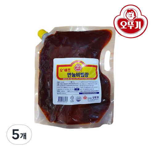 만능비빔장 - 오뚜기 오쉐프 만능비빔장, 5개, 2kg