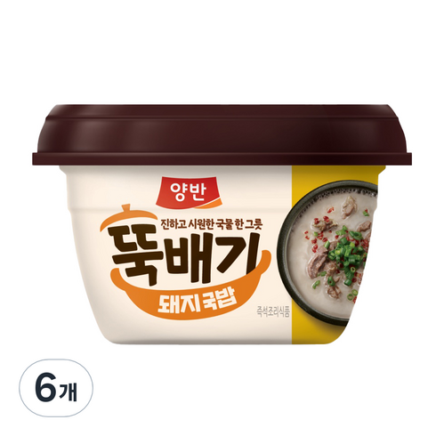 육전국밥 - 양반 뚝배기 돼지국밥, 282.5g, 6개