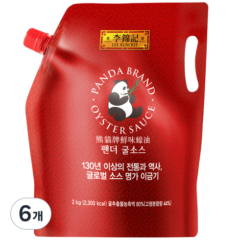 굴소스 - 이금기 팬더 굴소스 파우치, 2kg, 6개