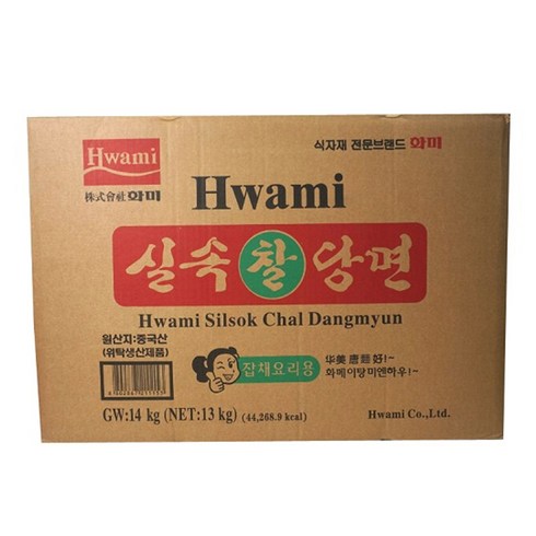 화미 실속찰당면, 1개, 14kg