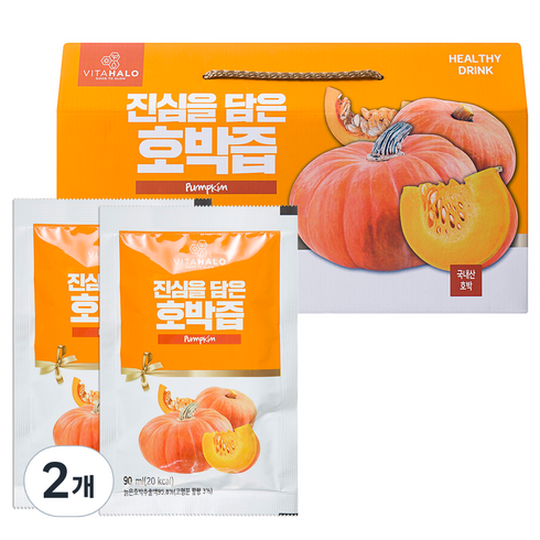 비타할로 진심을 담은 호박즙, 2700ml, 2개