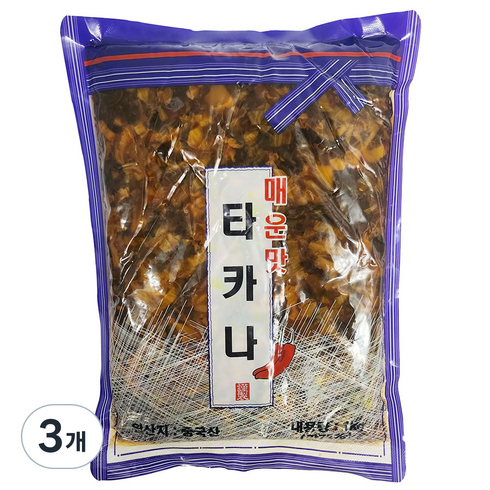 타카나 - 토호식품 타카나 매운맛, 1kg, 3개