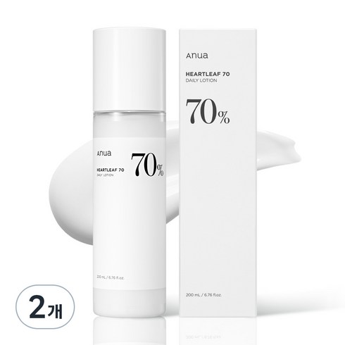 아누아 어성초 70 피부진정 데일리 로션, 2개, 200ml