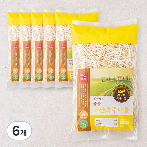 곰곰 국산 숙주나물, 500g, 6개